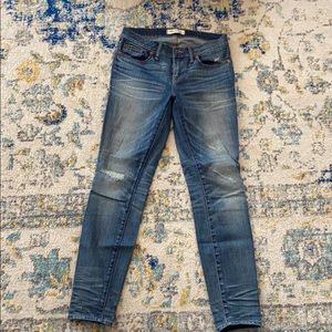 Madewell denim jeans distressed Skinny Skinny.
